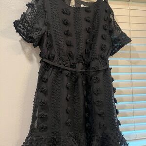 Charming Black Dress - holiday dress